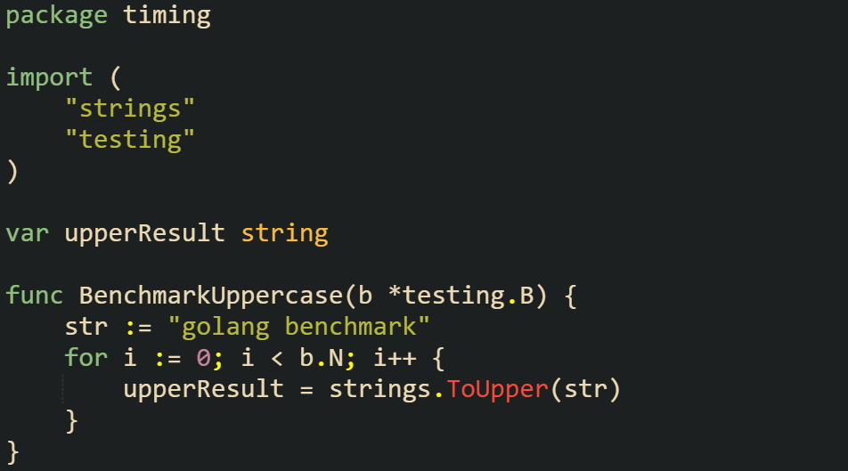 Go Testing Benchmarks and How They Are Measured