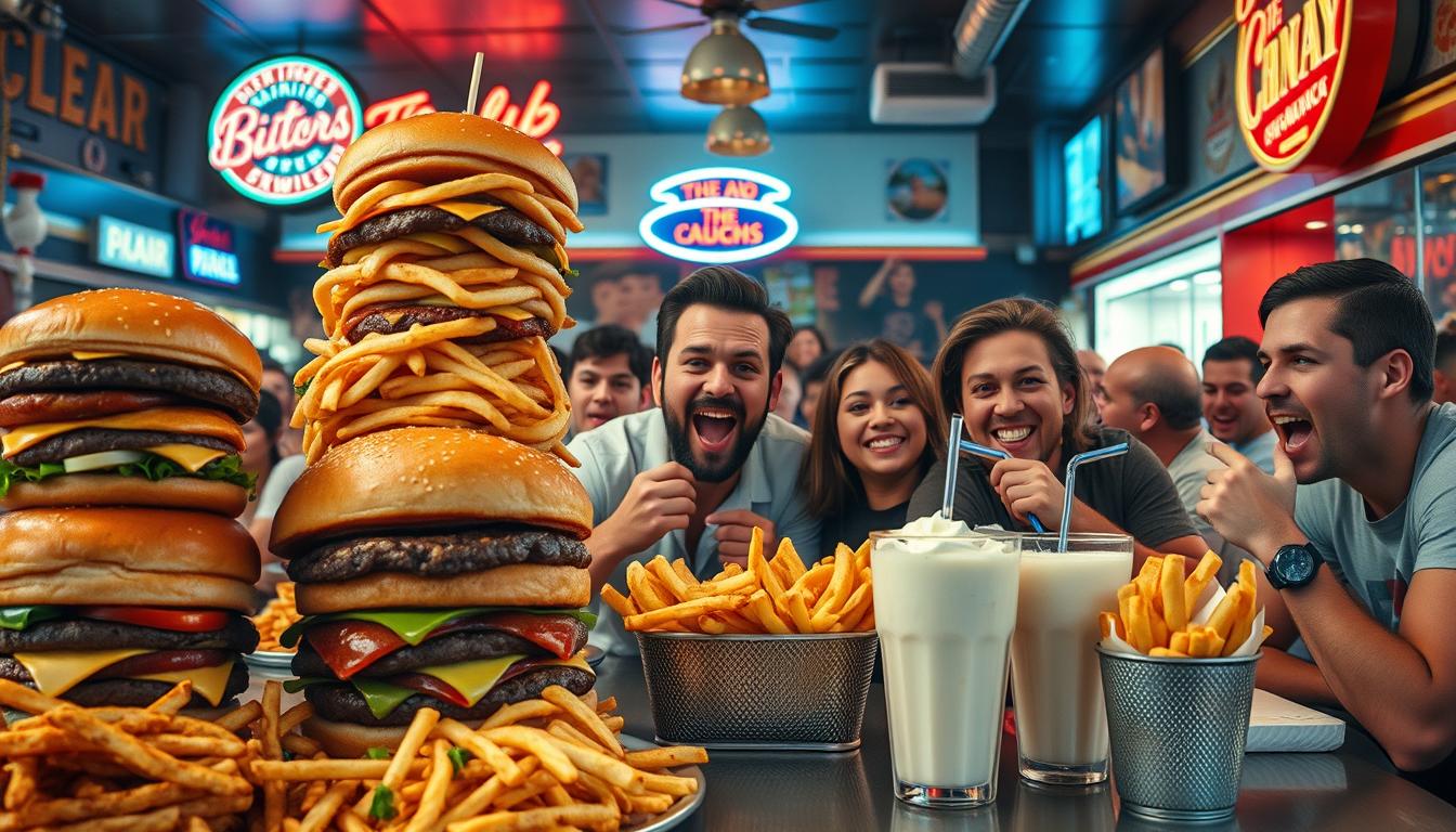 Restaurants with food challenges near me