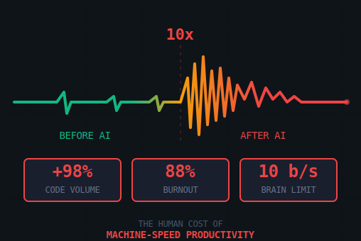 The Human Cost of 10x: How AI Is Physically Breaking Senior Engineers