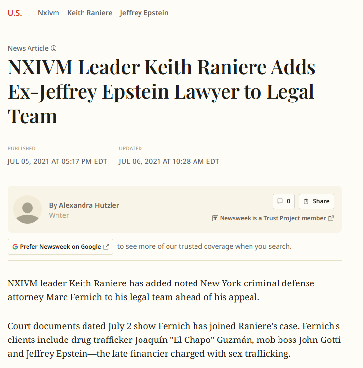 Image for Collateral Part II: NXIVM, Epstein, & The Bridge