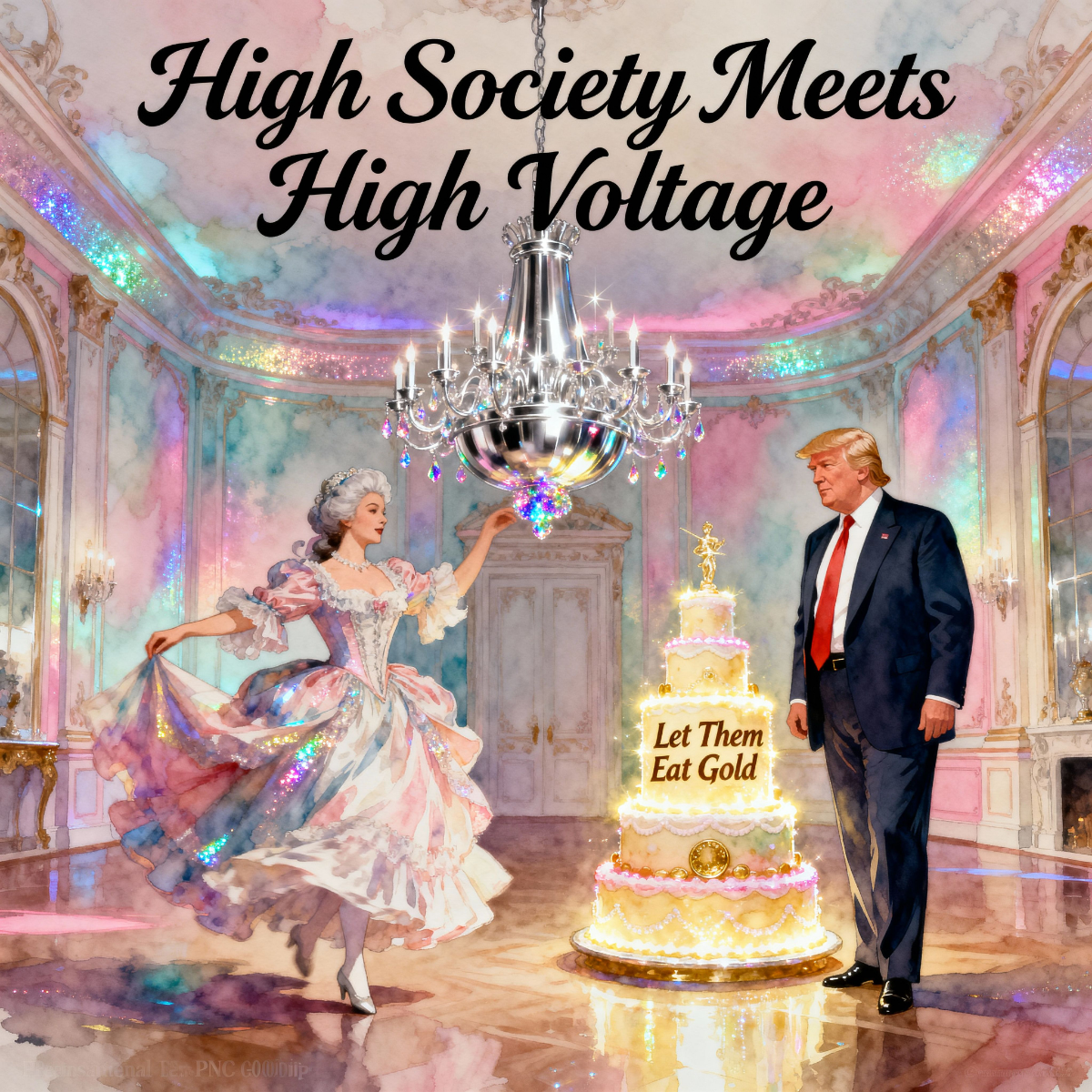 Magick Mica Trump parody art
