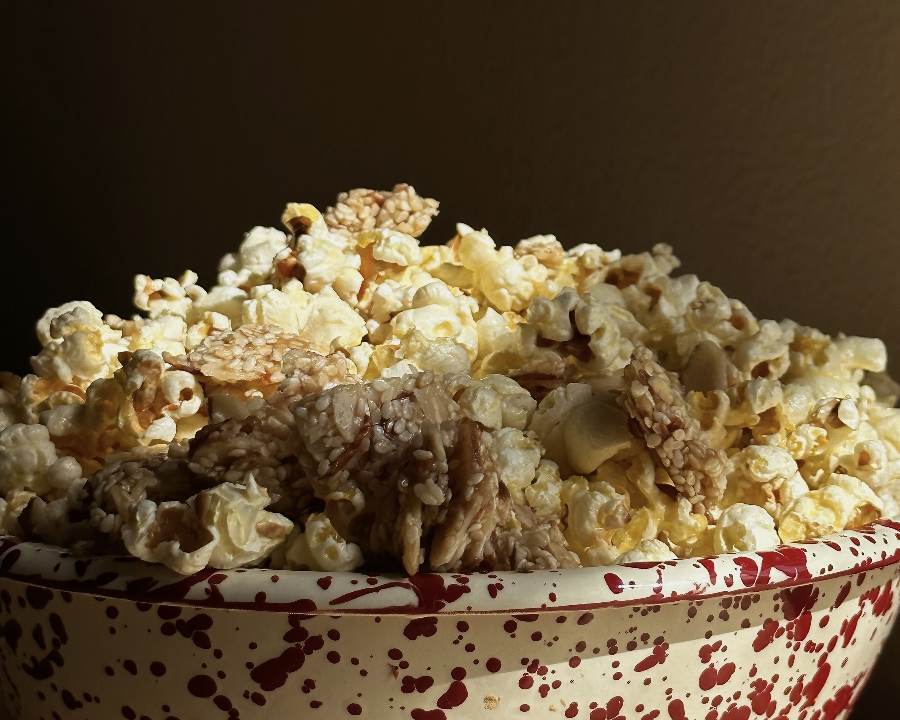 Maple Miso Loaded Popcorn - by Olivia Noceda - On The Rocks