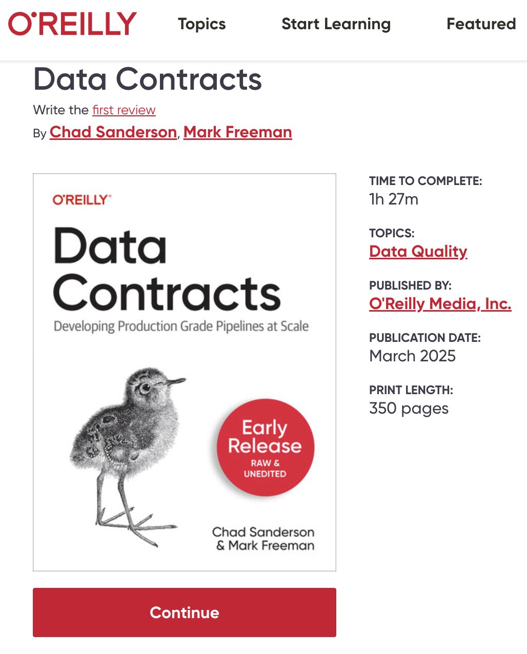 Data Contracts Book - Early Release - by Chad Sanderson