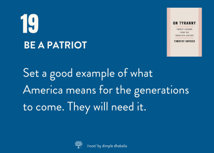 day 19: be a patriot