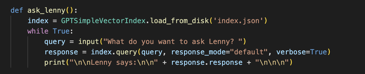 Image from I built a Lenny chatbot using GPT-3. Here’s how to build your own