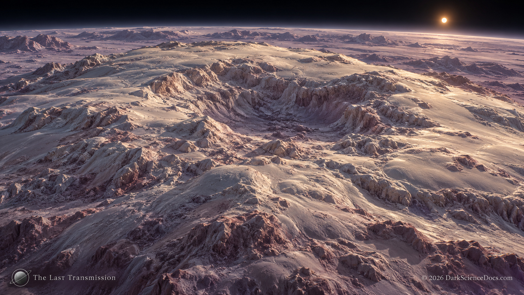 Concept artwork. Terrain near Wright Mons motivates a cryovolcanic interpretation of Pluto’s resurfacing.