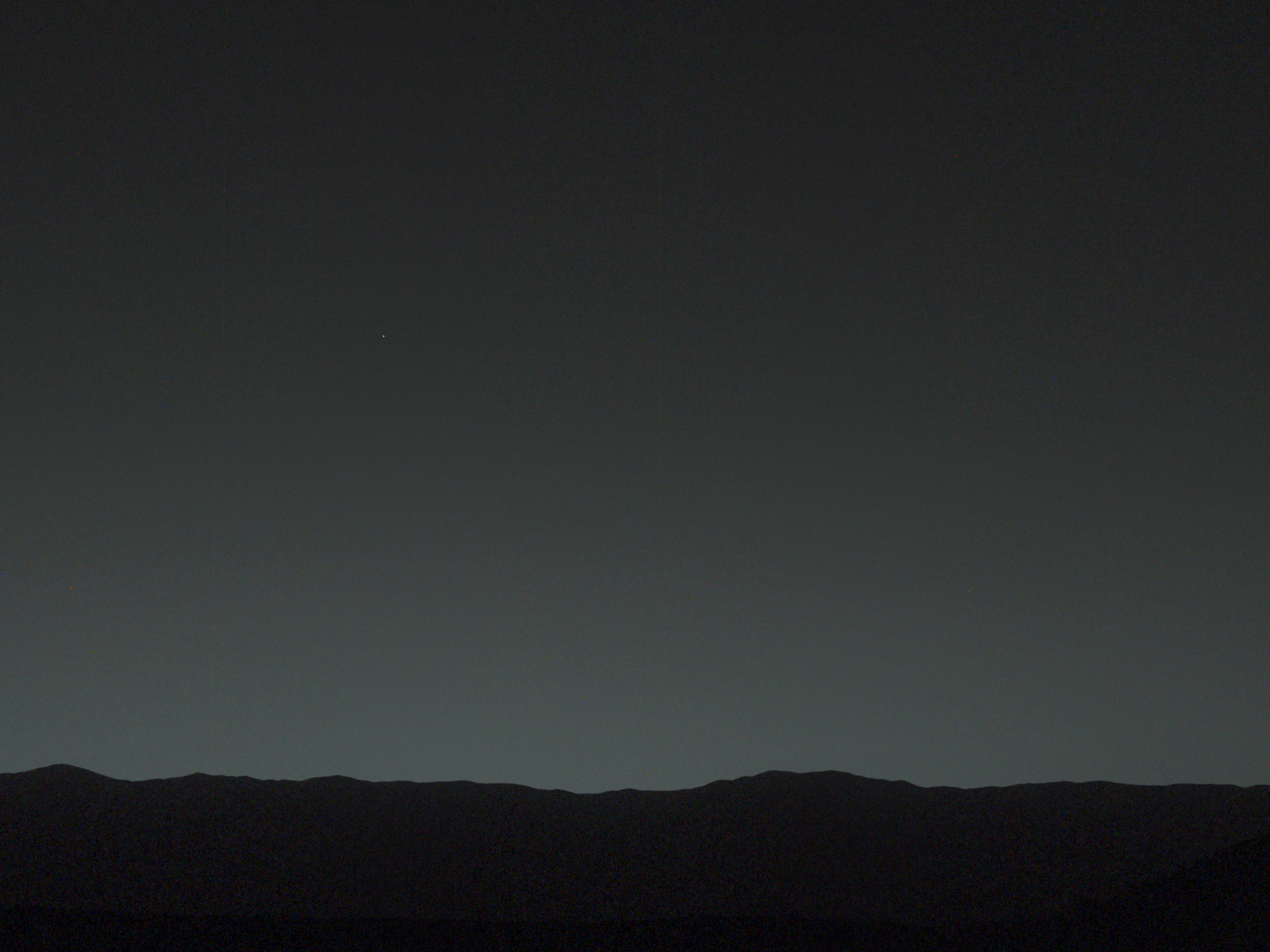 Our grandchildren and mind children will see the Earth in the Martian night sky