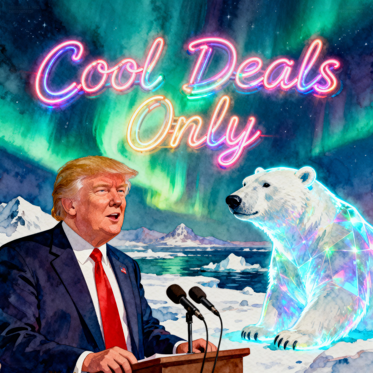 Magick Mica Trump parody art