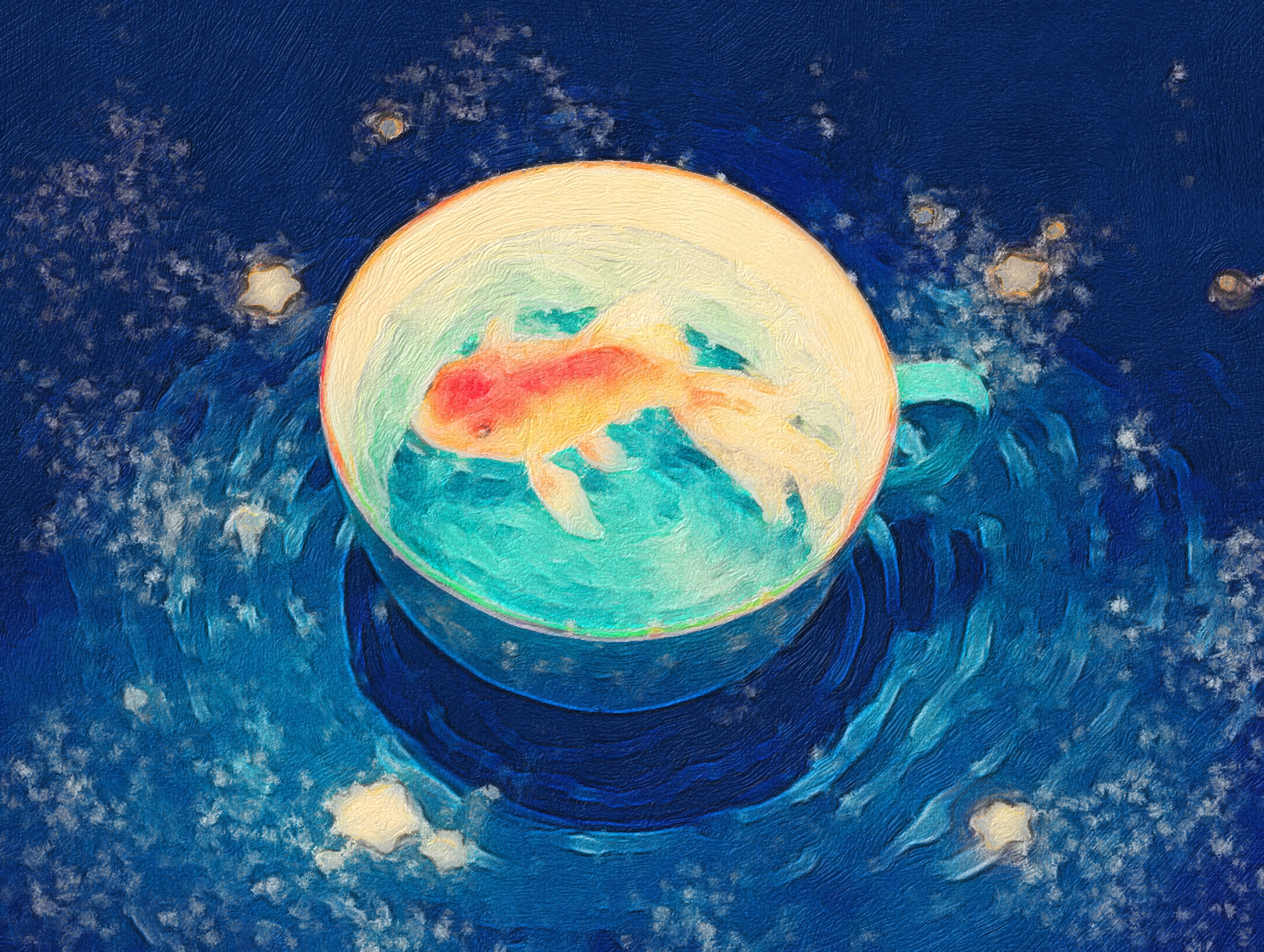 the water we're swimming in