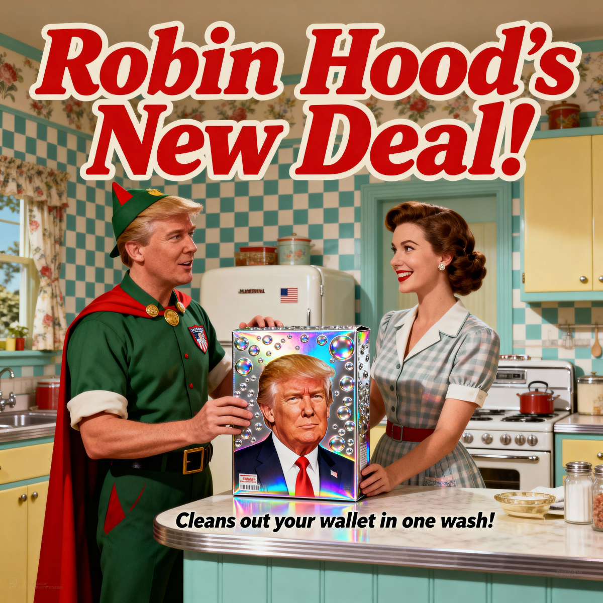 Magick Mica Trump parody art