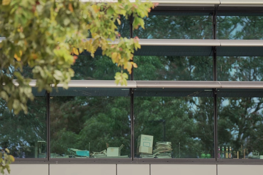 the exterior of an office building