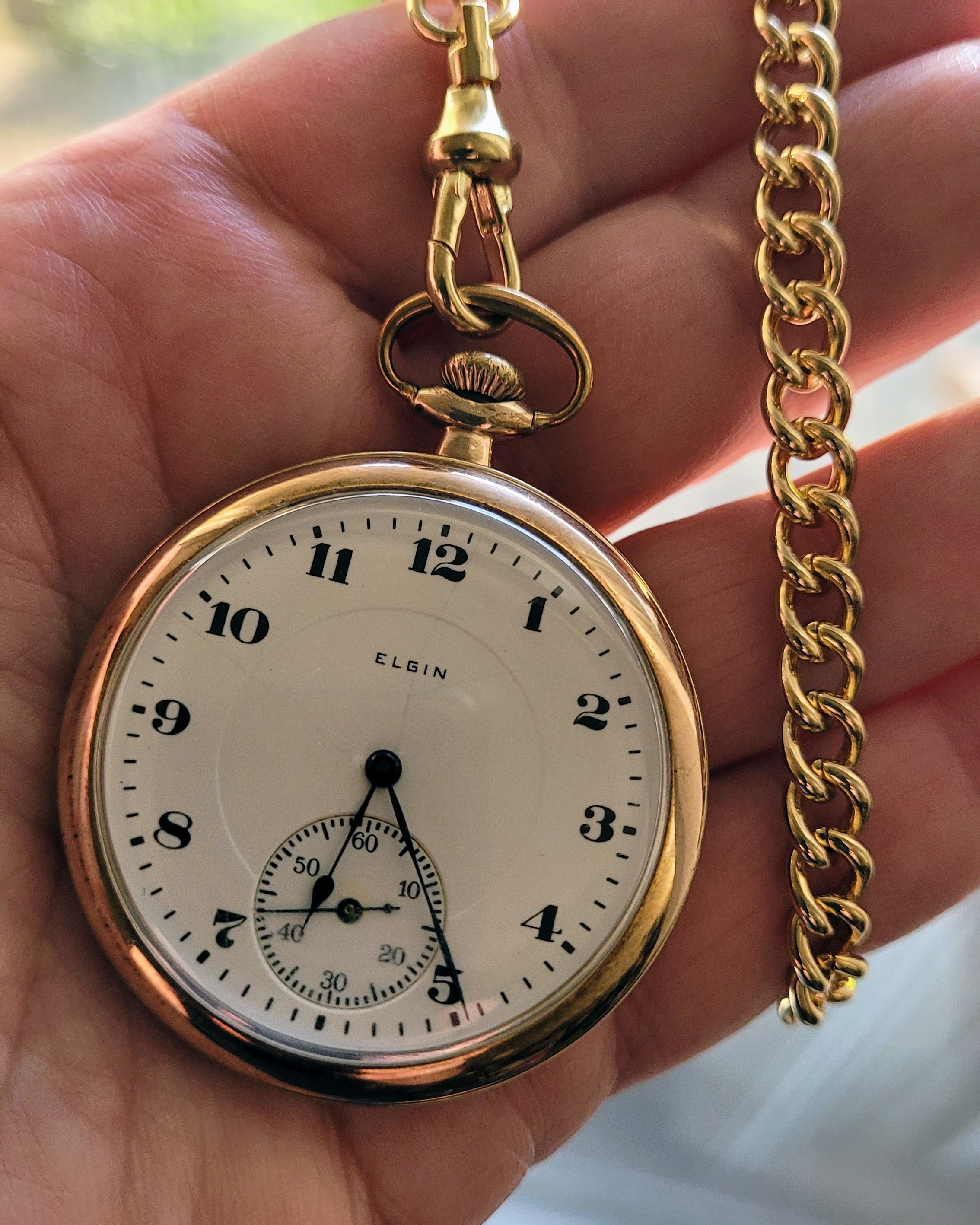 Elgin pocket watch made circa 1919