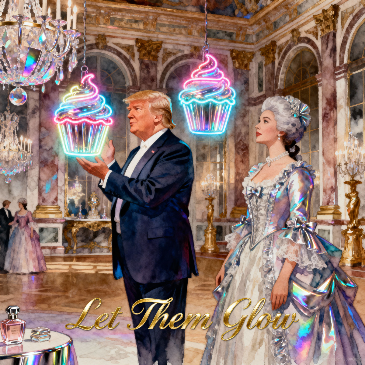 Magick Mica Trump parody art