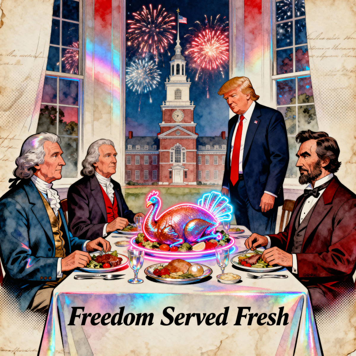 Magick Mica Trump parody art