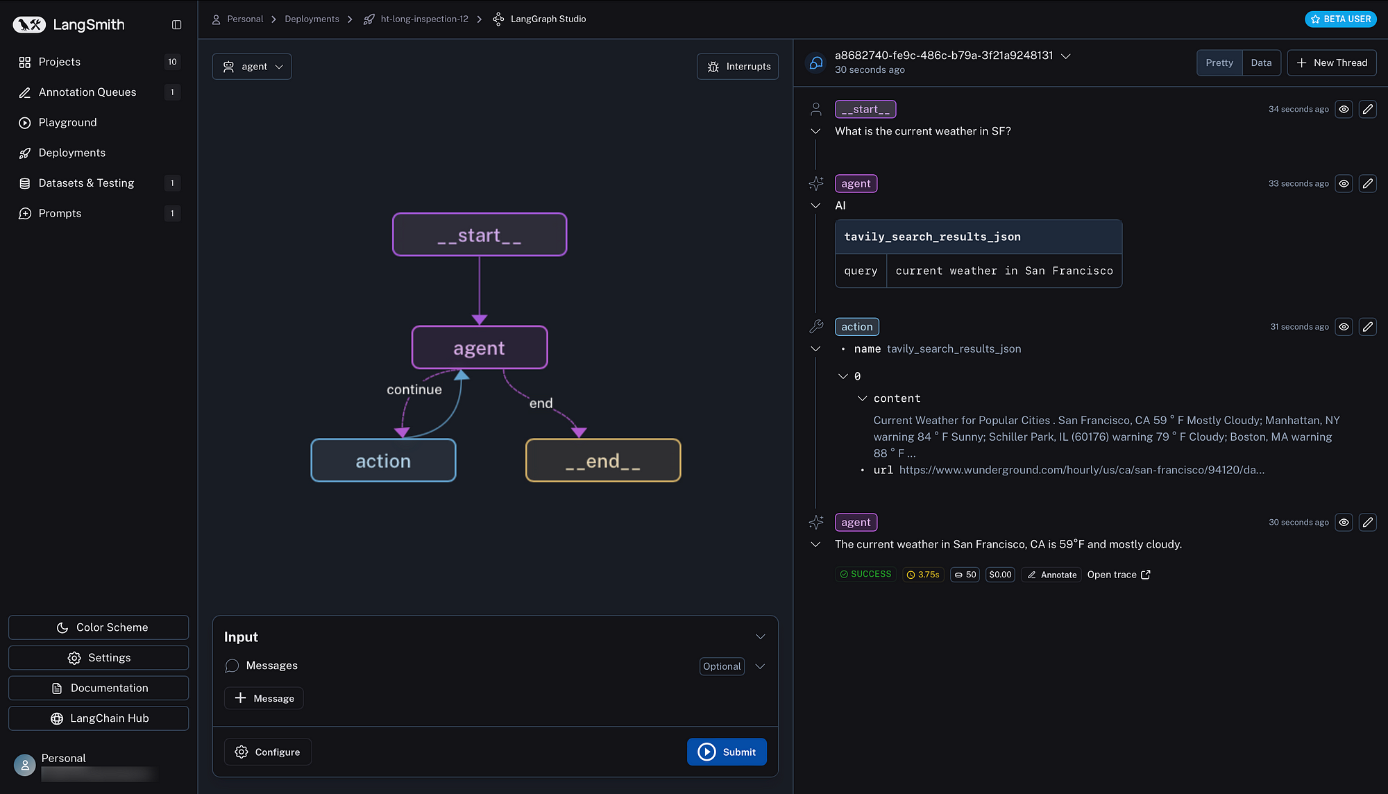 langgraph: python vs. typescript stack Images High... LangSmith, LangGraph Cloud & LangGraph Studio