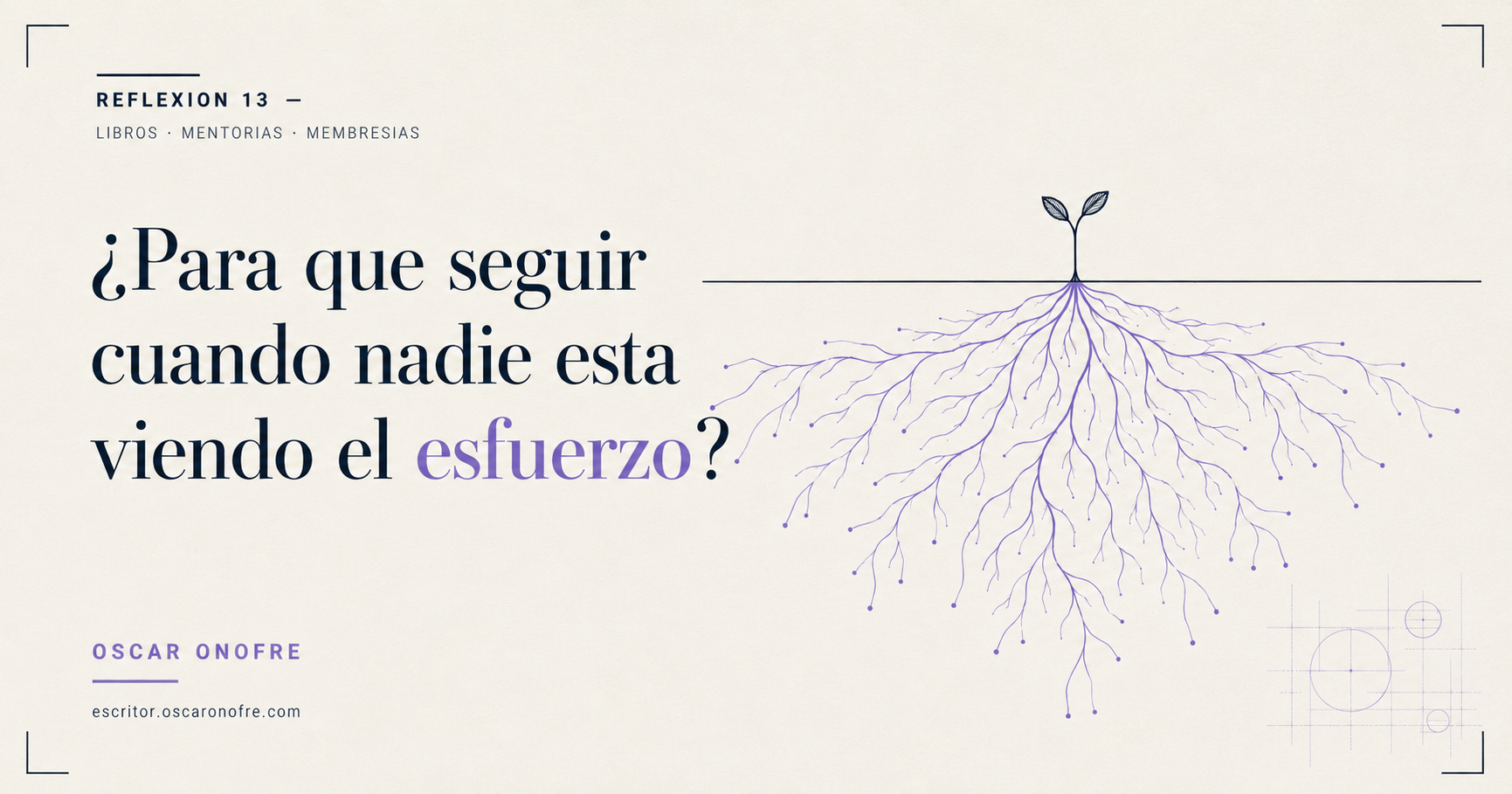 ¿Para qué seguir cuando nadie está viendo el esfuerzo?