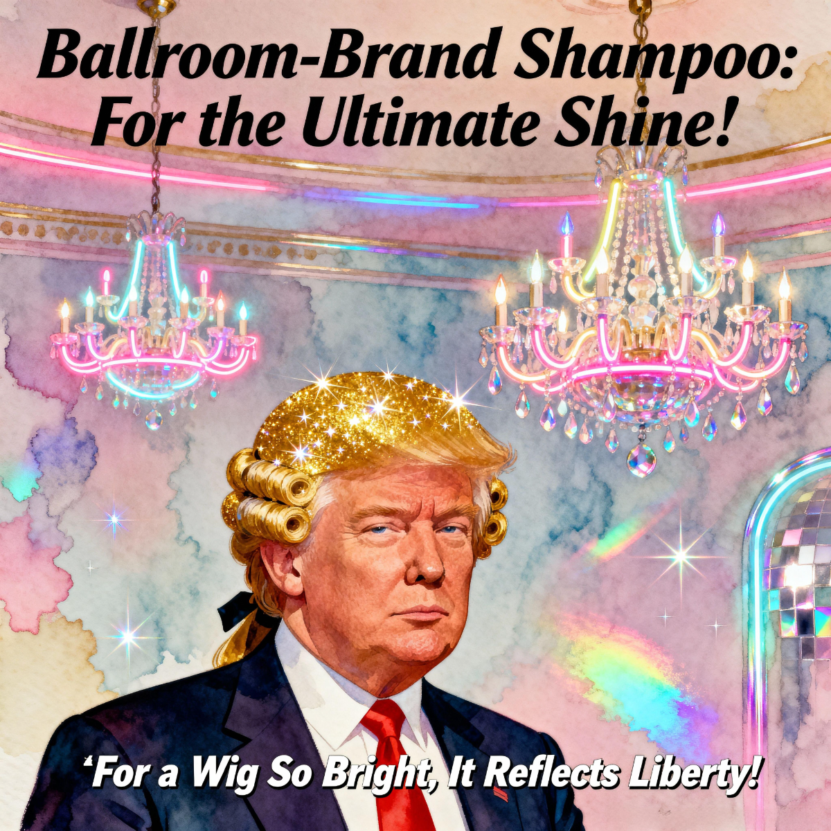 Magick Mica Trump parody art