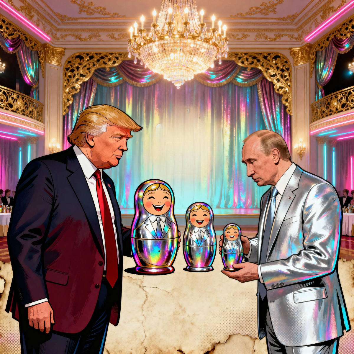 Magick Mica Trump parody art