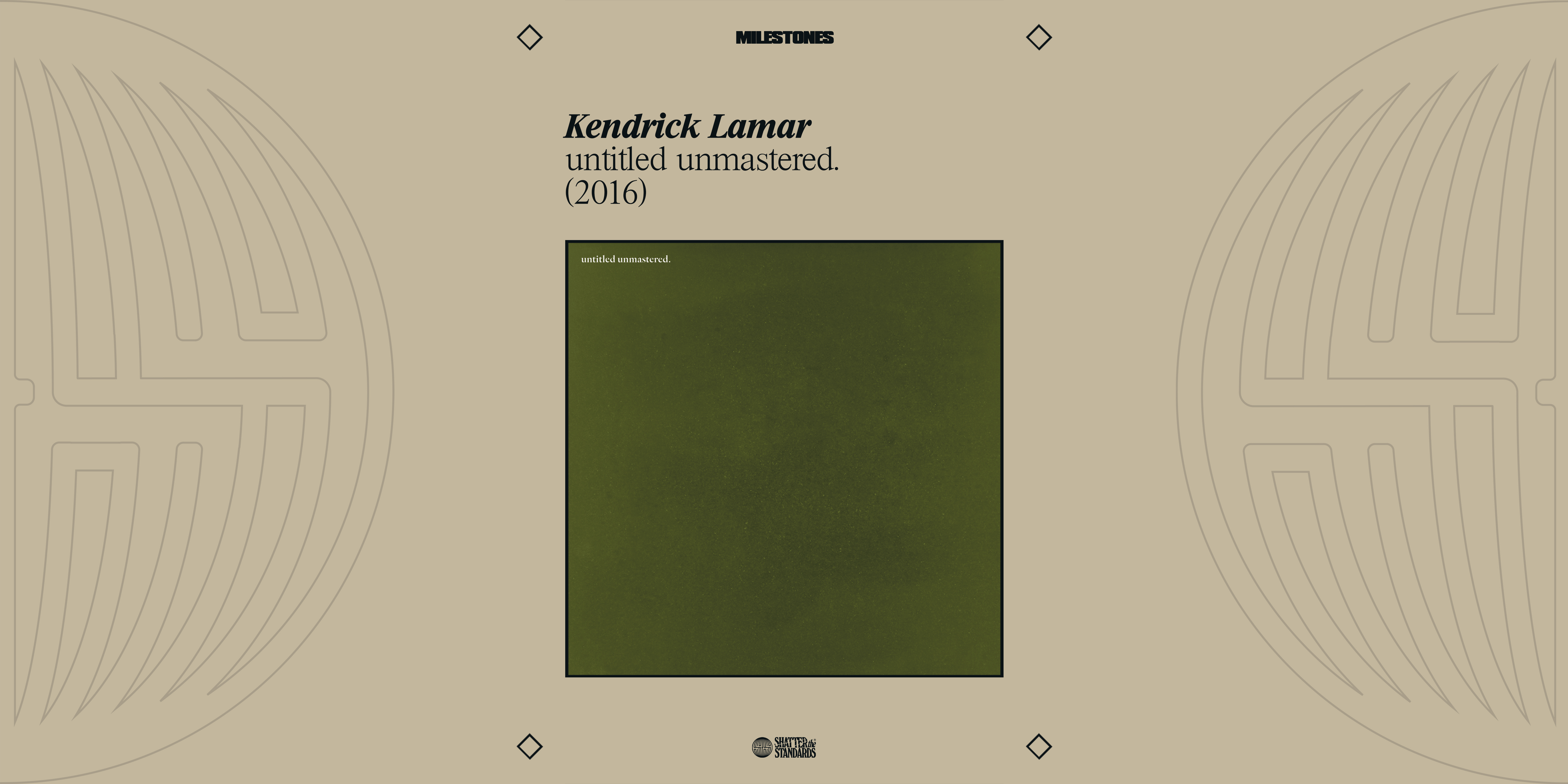 Milestones: untitled unmastered. by Kendrick Lamar