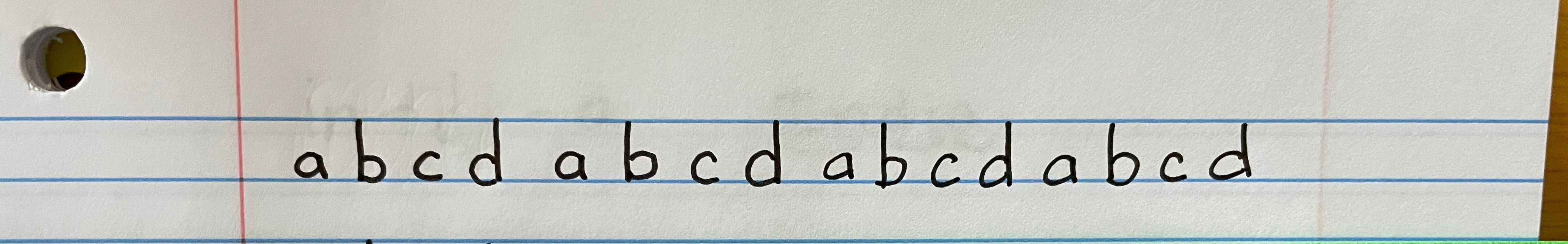 Timed Handwriting Task Timed Alphabet Handwriting Task - by Jennifer Christenson