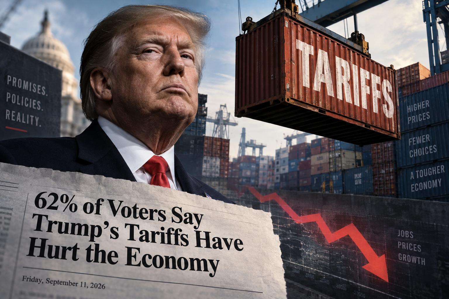 62% of Voters Say Trump's Tariffs Have Hurt the Economy