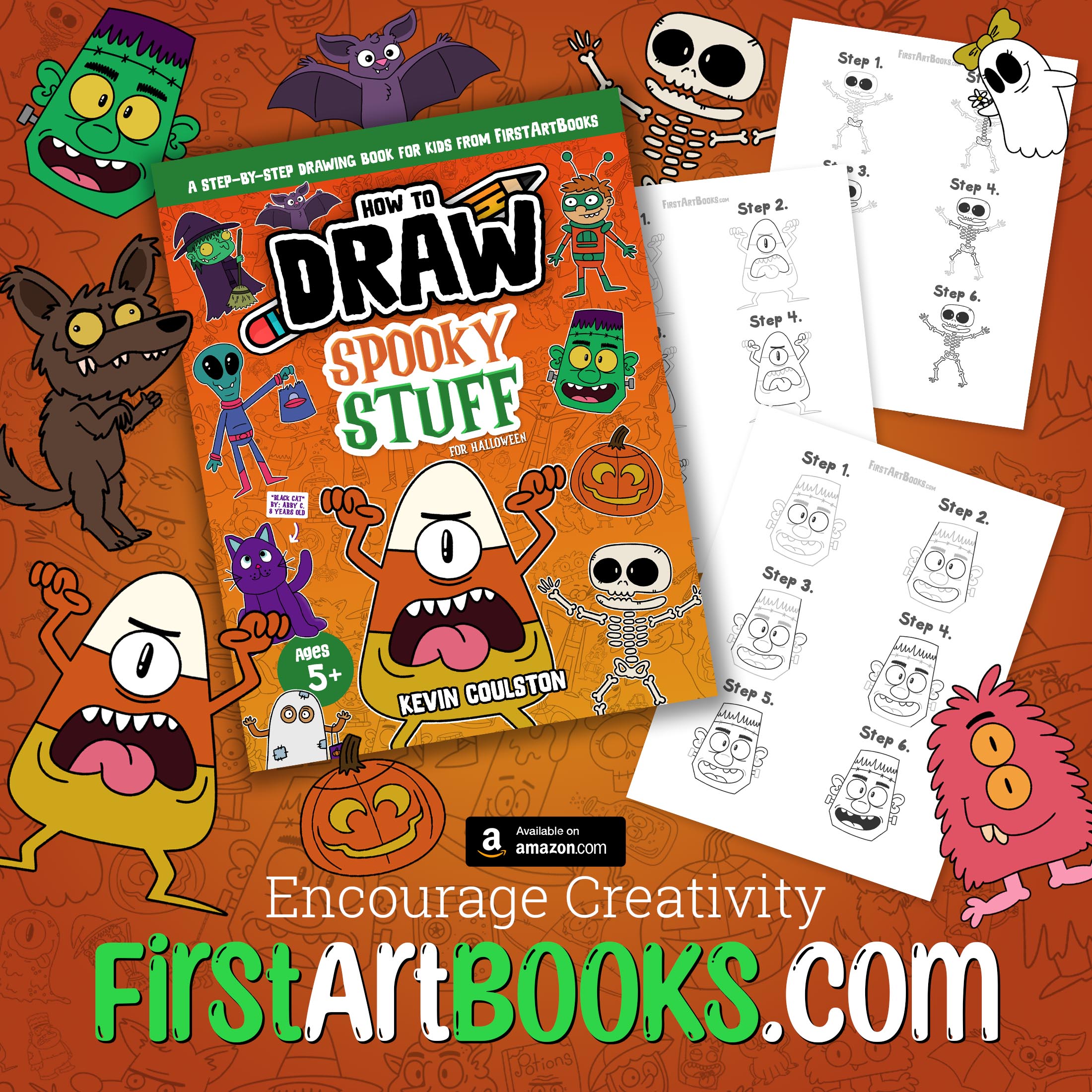 Video Drawing Tutorial: How To Draw A Candy Corn Monster In Less Than 6 ...