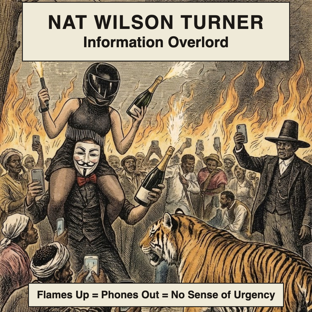 Nat Wilson Turner Information Overlord: Flames Up = Phones Out = No Sense of Urgency