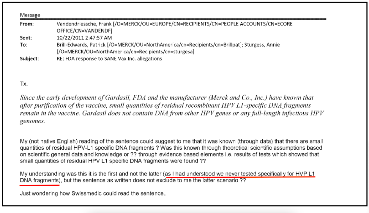 EXCLUSIVE: Internal emails reveal Merck's negligence in Gardasil safety ...
