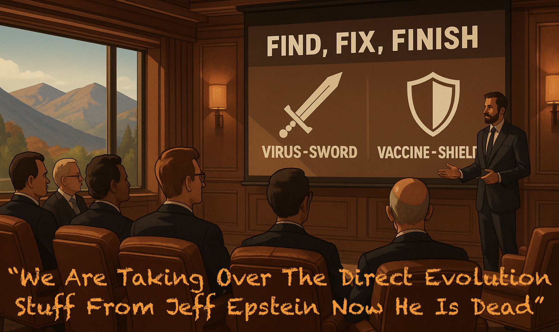 Did Epstein Present Palantir's "Find, Fix, and Finish" At His Directed Evolution Conference