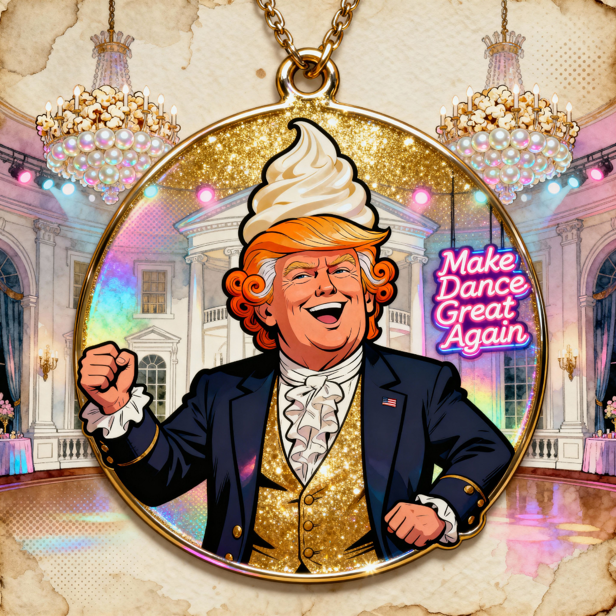 Magick Mica Trump parody art