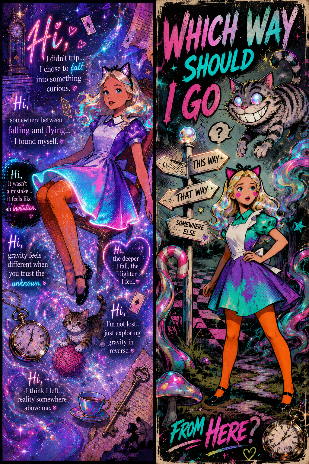 Alice and the Cheshire Cat