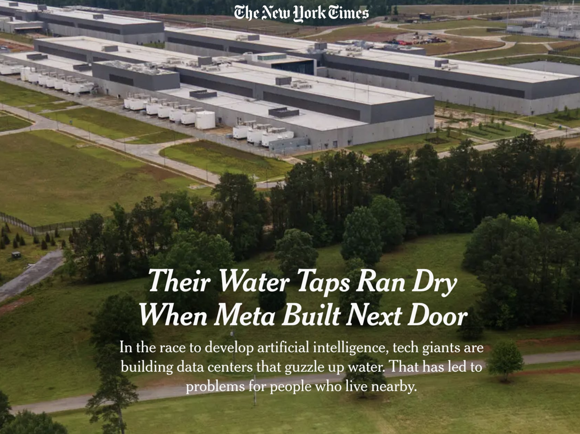 The AI water issue is fake — Andy Masley