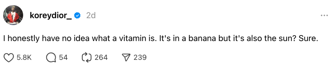 Bananas, The Sun and Vitamins 101