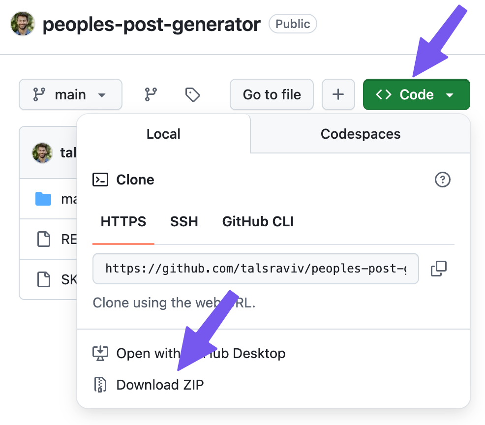 Download the zip file