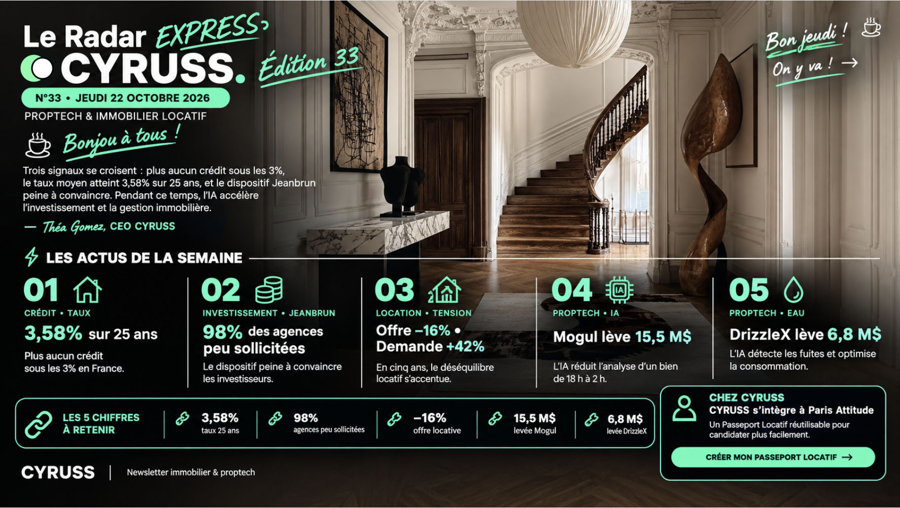 Radar du jeudi : la Semaine de l’immobilier et du logement, ce qui