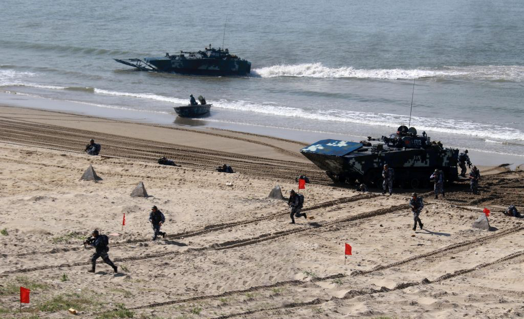 Pla Training Exercise The PLA Landing Template - Vermilion China