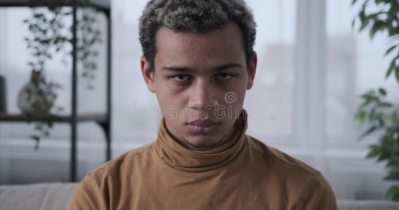Offended man feeling angry and displeased