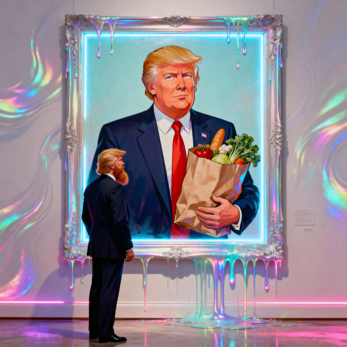 Magick Mica Trump parody art