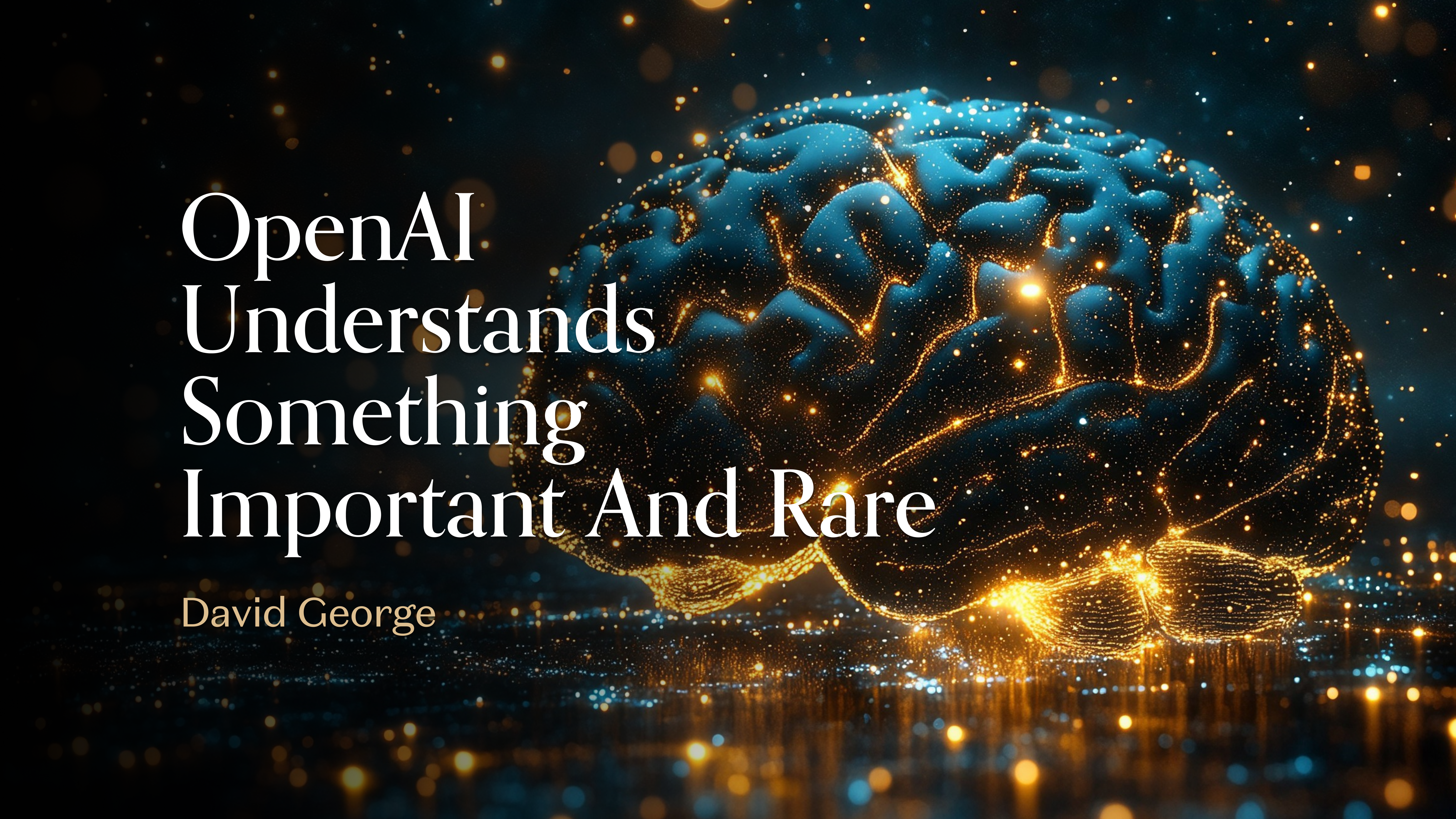 OpenAI Understands Something Important and Rare