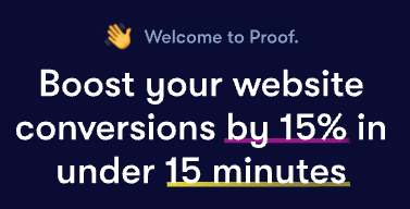 Boosting conversion. For website owners. Not taking too long.