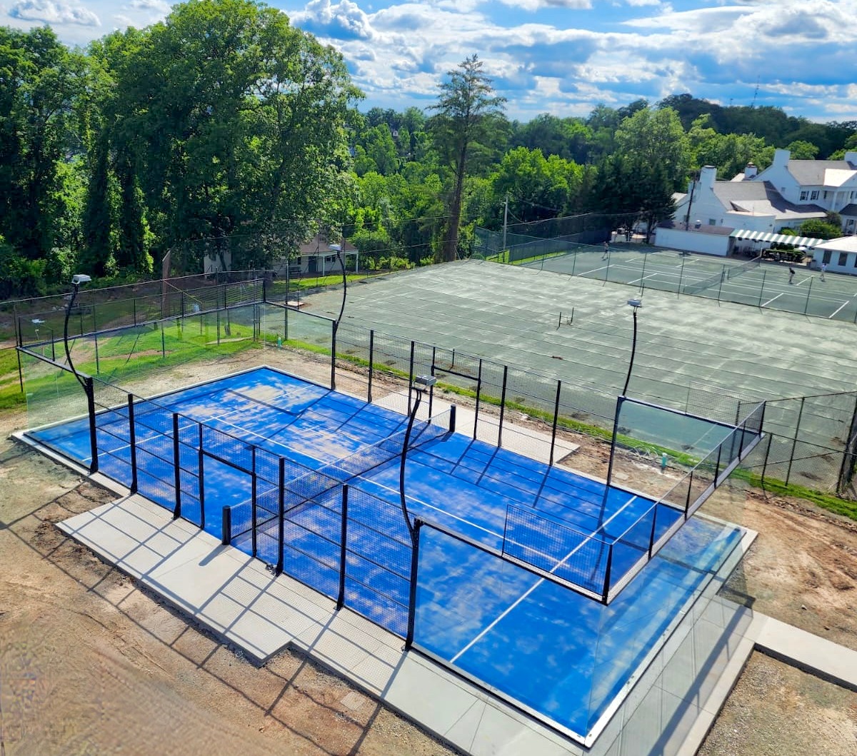 Padel court at Edgewood Country Club in Charleston, West Virginia