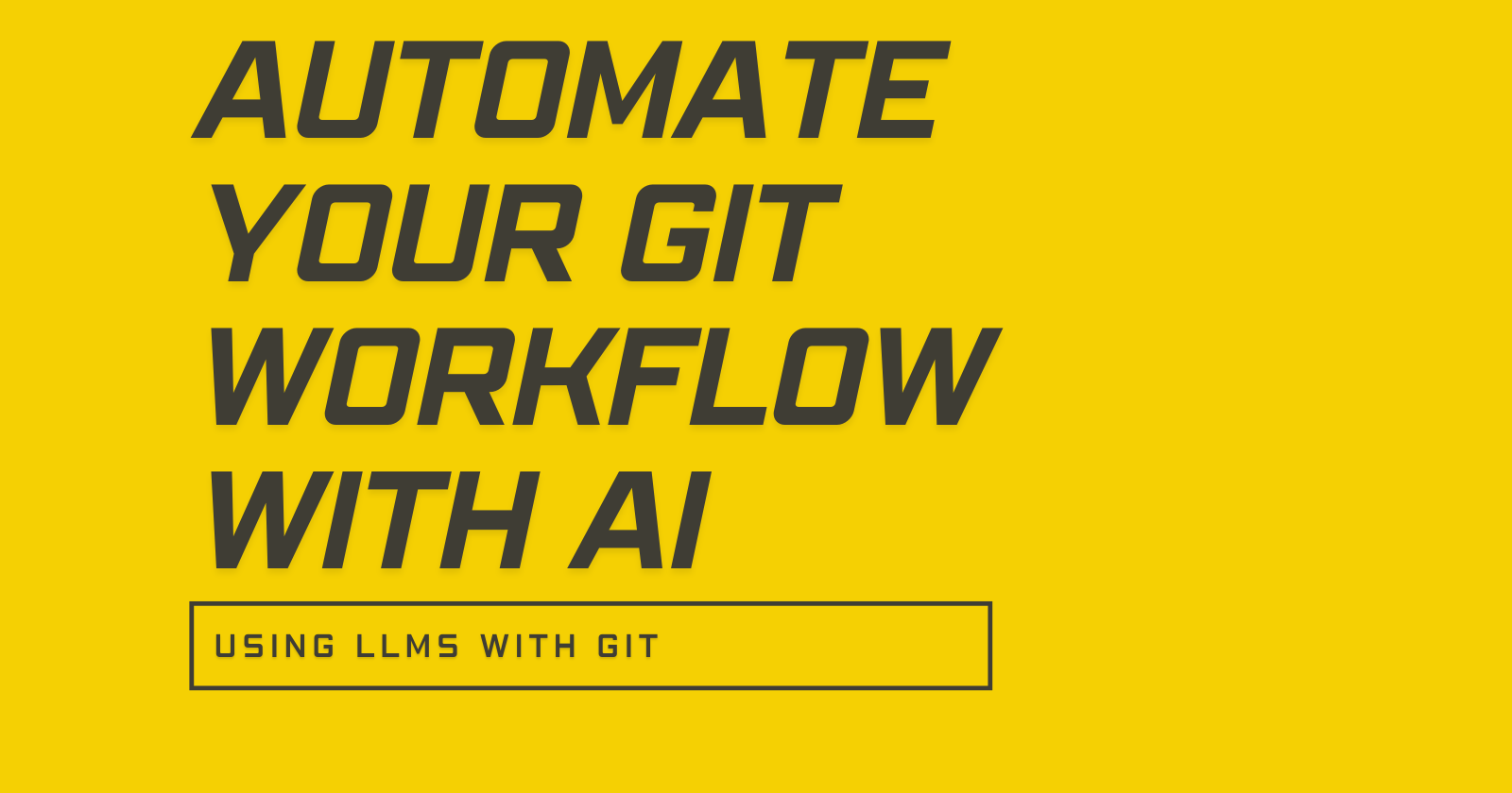 Automate your Git Workflow using AI