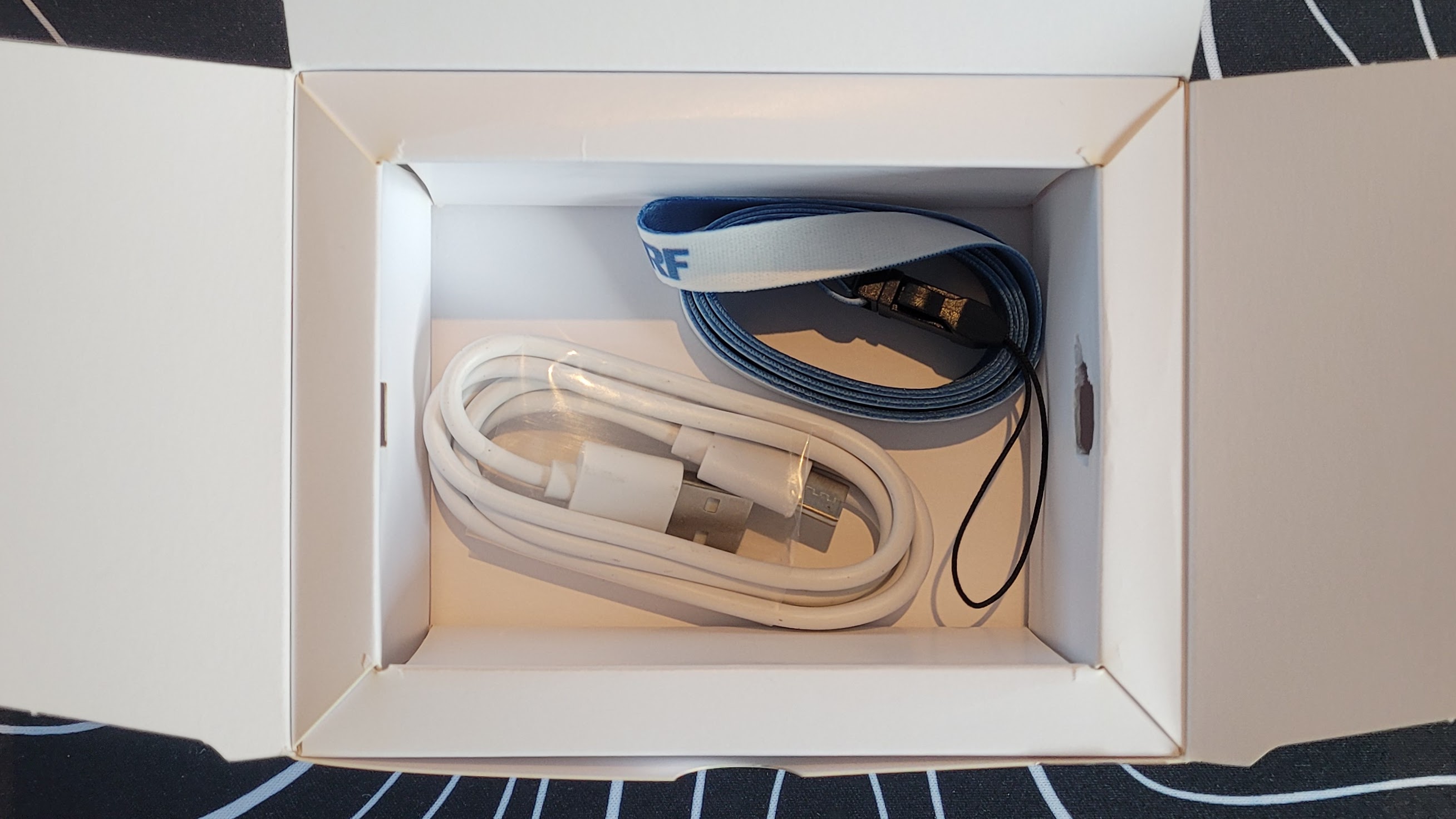 Cable and lanyard underneath the m1ke