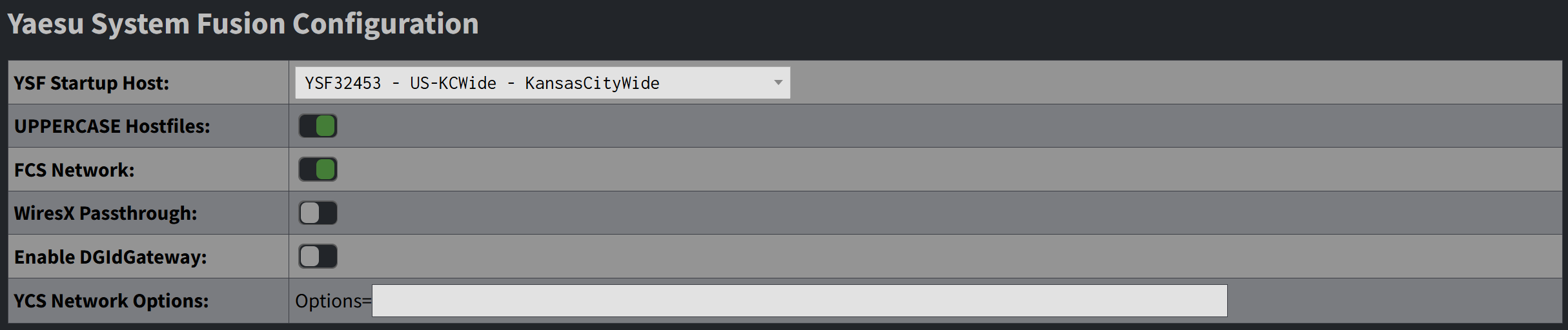 I set my default YSF reflect as the Kansas City Wide network