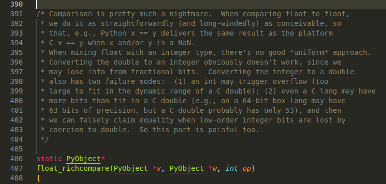 How Python Compares Floats and Integers