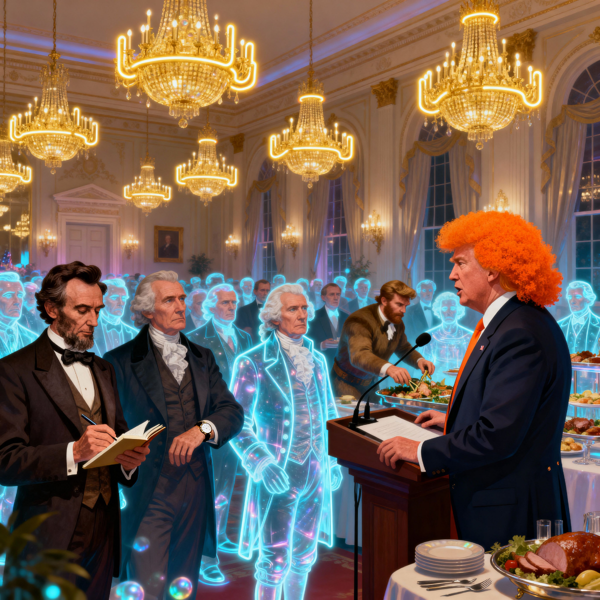 Magick Mica Trump parody art