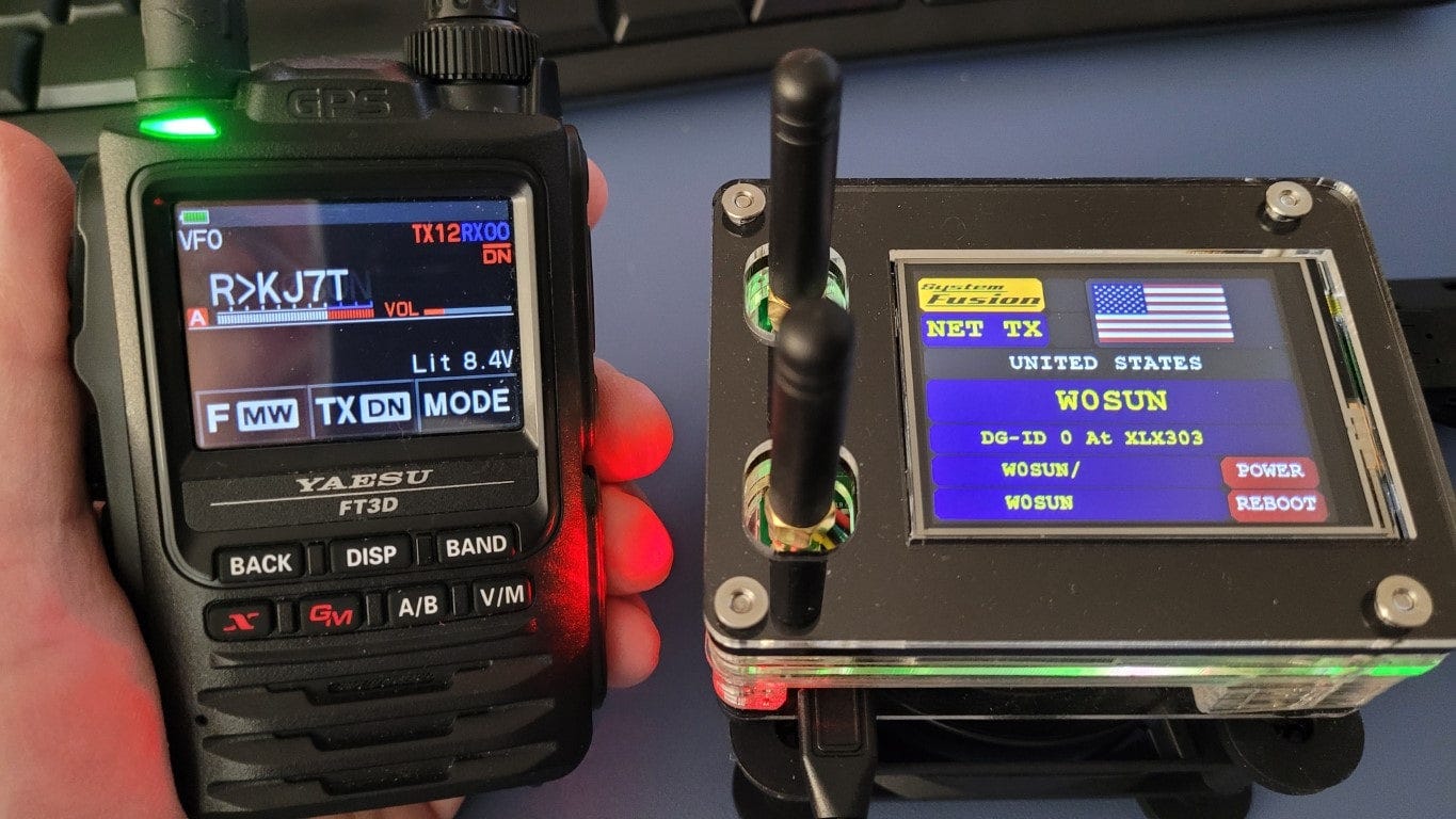 FT3D handheld and homemade hotspot