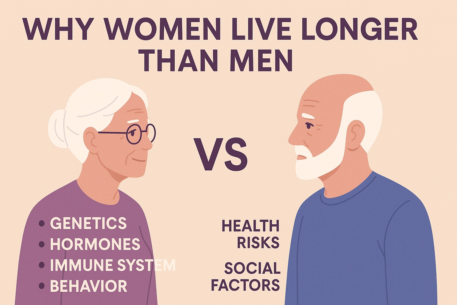Why Do Women Live Longer Than Men Quizlet
