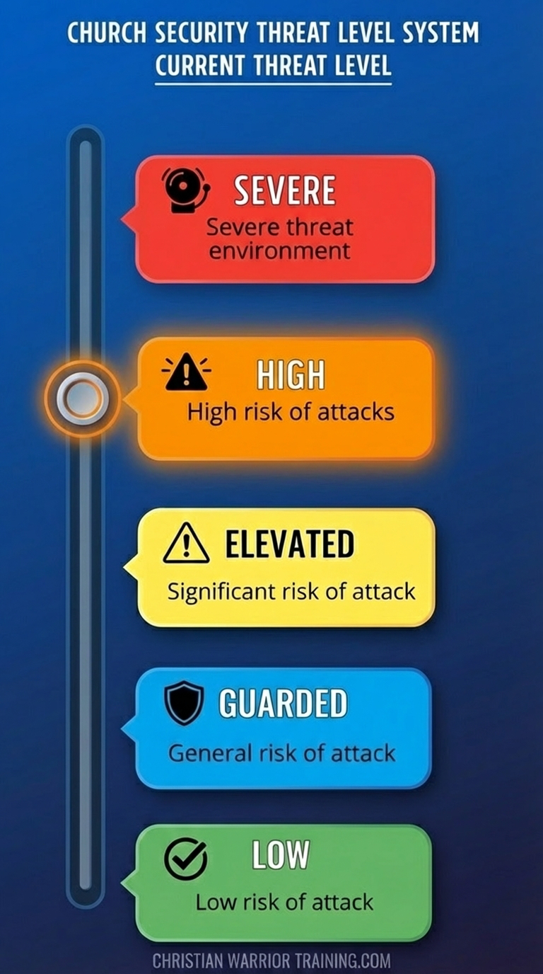 Current Church Security Threat Level - by Keith Graves