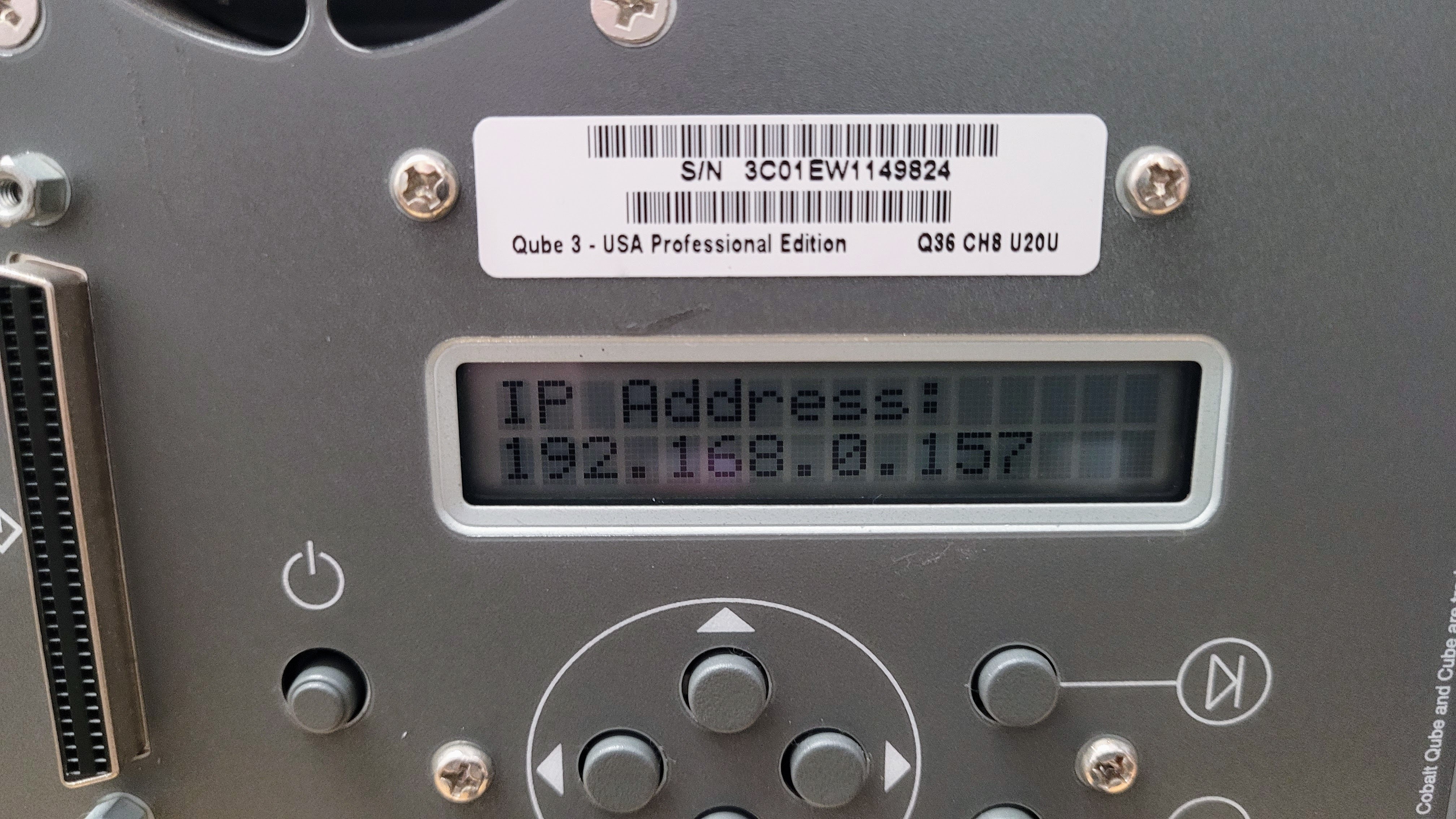 Booted up and on the network